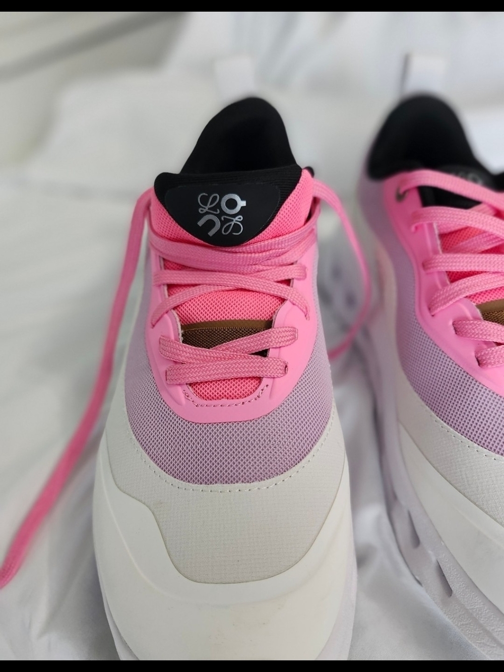 Loewe Pink, White and Black Chunky Platform Sneakers - Picture 5 of 14